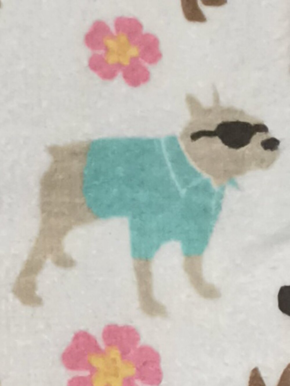 NWT ~ A Pair of Summer Beach "Pawty" Dog Themed Kitchen Towels, 16" x 26" each - Picture 6 of 8